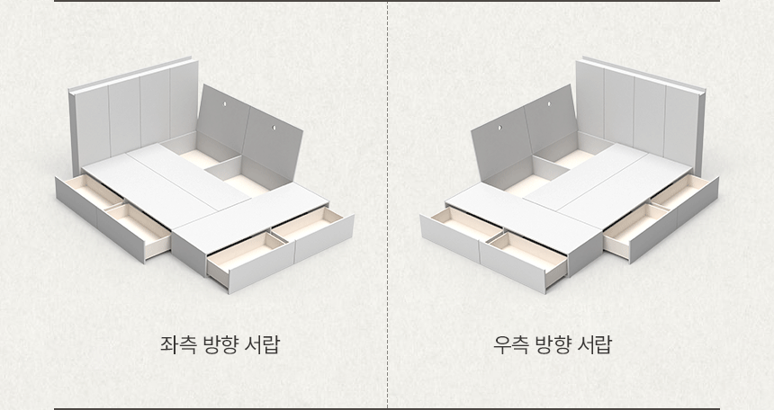 휴도 온전한 선유 LED 서랍 호텔 수납 침대 프레임 SS/Q/LK 상세 이미지 25